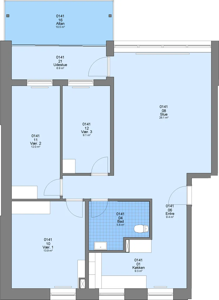 Plaan - Apartment in Brønderskyld, Ready for Move-in