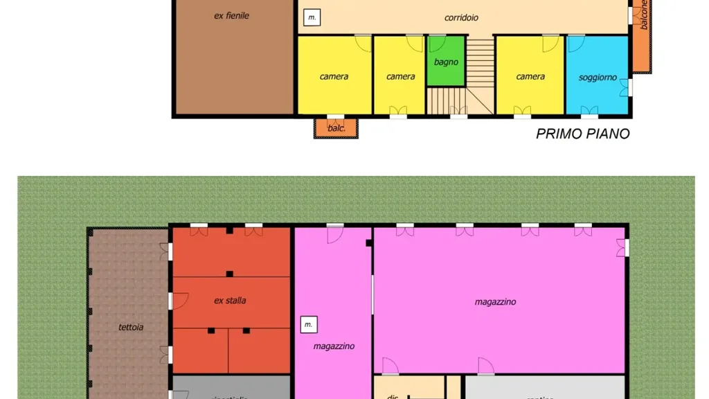 Plan - Multi-Level Villa in Sant'Agata Bolognese