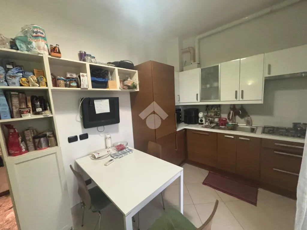 Kitchen - 2-Bedroom Apartment with Balcony in Pavia