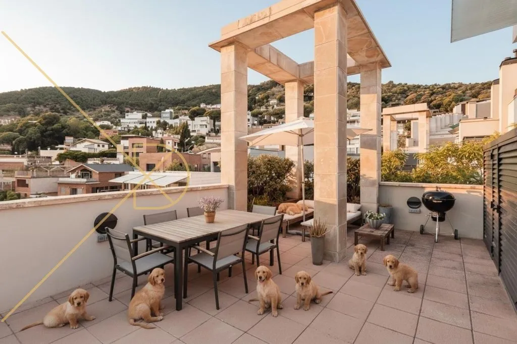 Terrasse - Contemporary Adjoined House with Pool in Sarrià