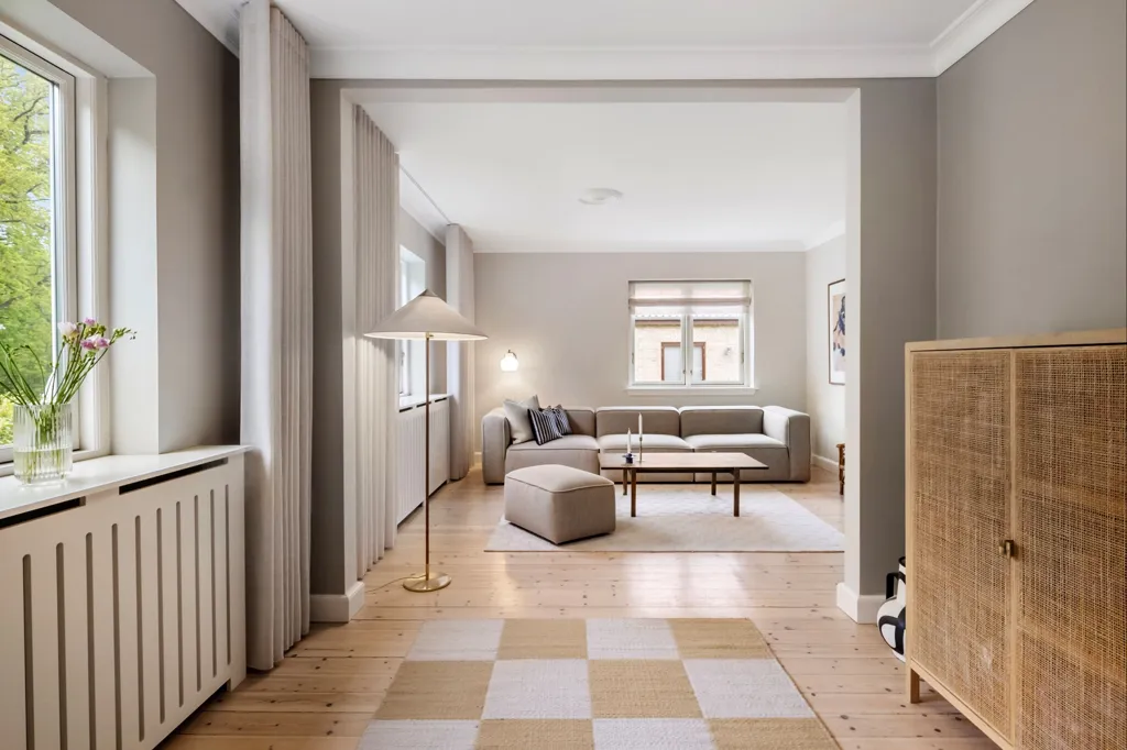 Séjour - Modernised Villa with Forest View in Hillerød