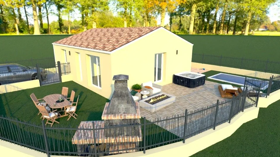 Maison Neuf avec Jardin à Maraussan