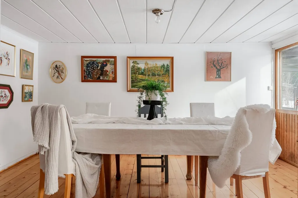 Dining Room - Cottage with Guesthouse in Vingåker