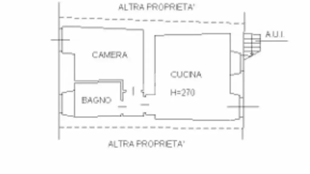 Planimetria - Restored Flat with Open Plan in Chiari