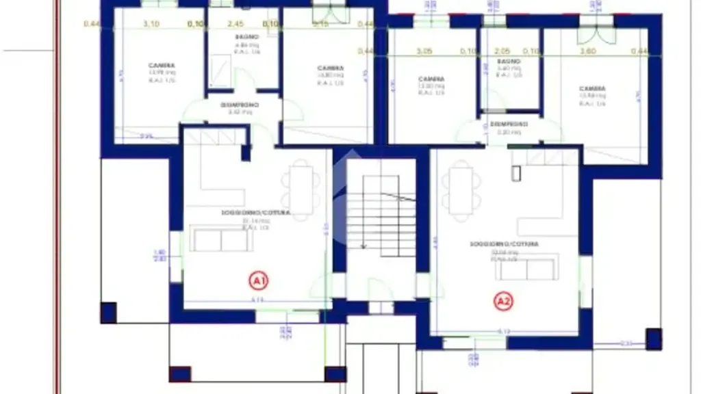 Floor Plan - Newly Built Triplex with Garden in Rovato