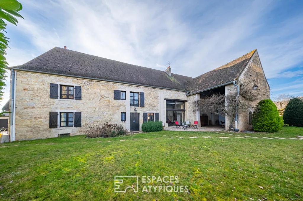 Garden - Character House with Pool near Dijon