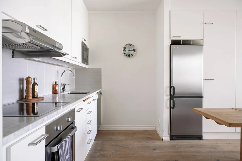 Kitchen - Waterfront Apartment with Balcony in Stockholm