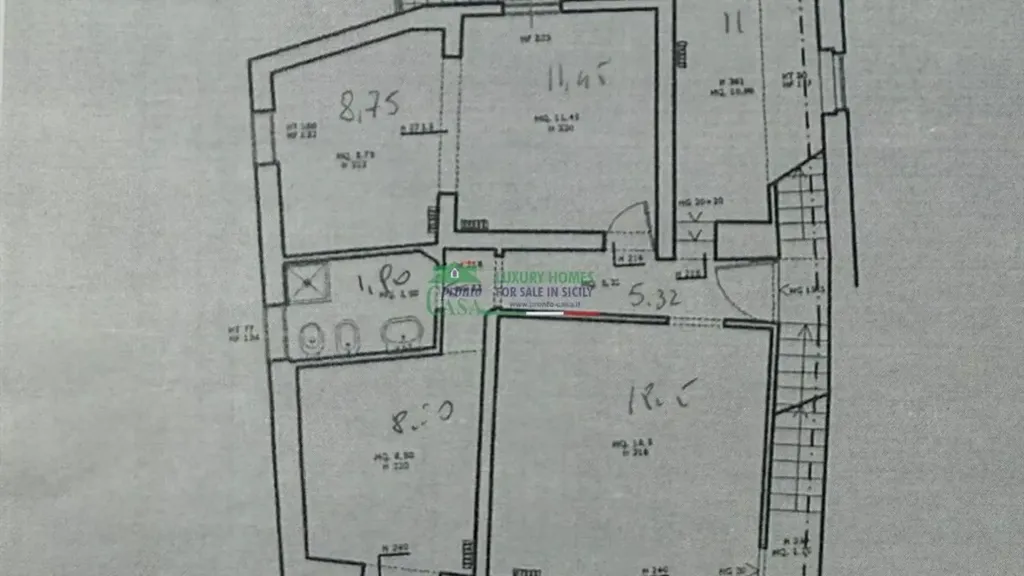 Plan - Panoramic Independent House in Corso Mazzini, Ragusa