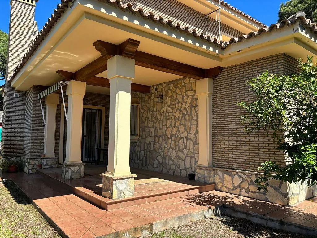 Terrasse - Chalet with Garage in Sancti Petri - La Barrosa
