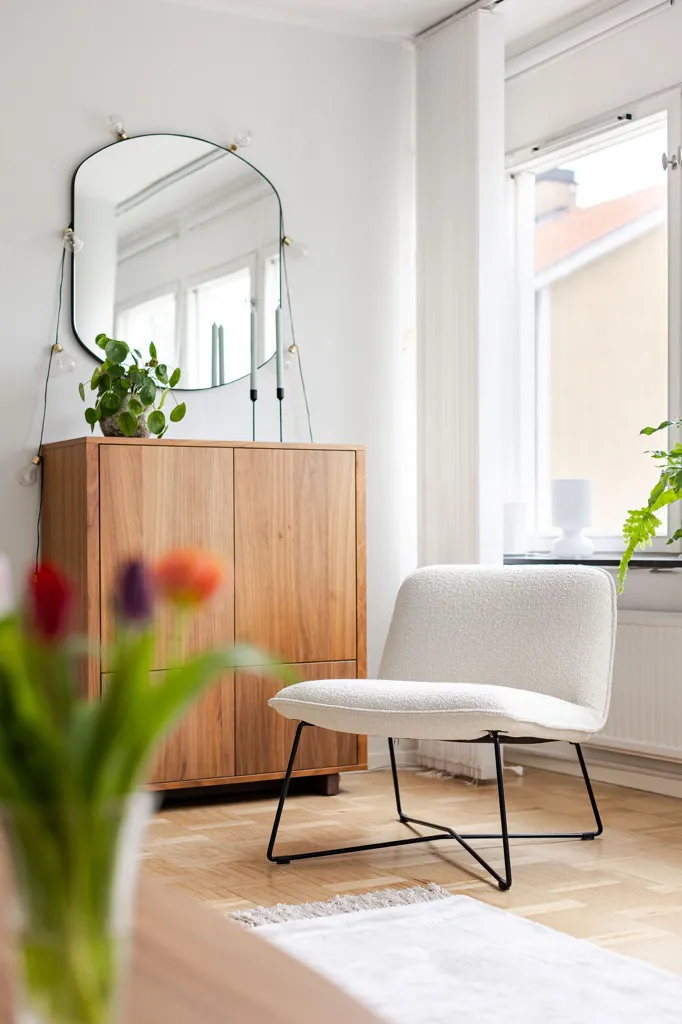 Living Room - Renovated Apartment with Balcony in Central Linköping