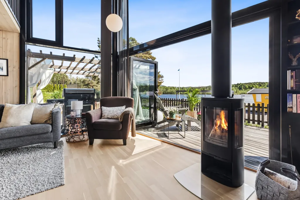 Séjour - Modern Holiday Home with River View near Oslo