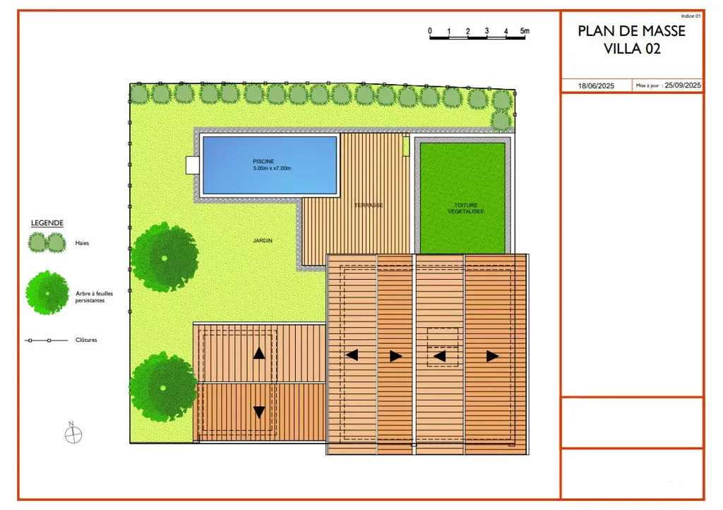 Plan - Villa Contemporaine avec Piscine dans les Cinq Cantons