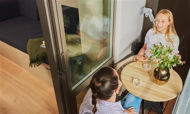 Balcony - Unique Two-Room Apartment with Balconies in Aarhus