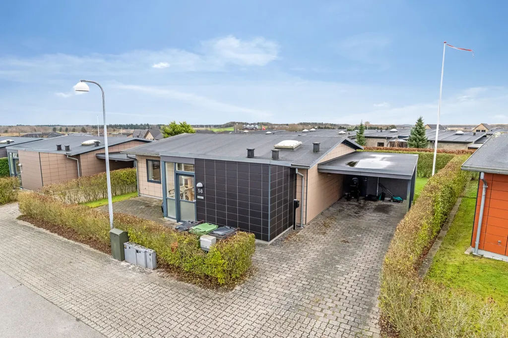 Vue aérienne - Three-bedroom Terrace House in Holstebro
