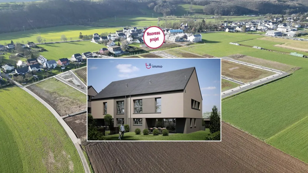Õhuvaade - Eco-Friendly Semi-Detached House in Erpeldange