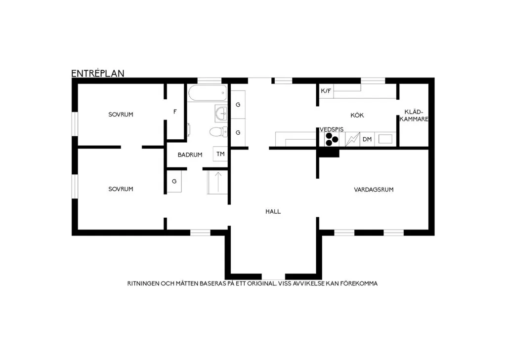 Planimetria - Villa with Garden in Harplinge, Halmstad