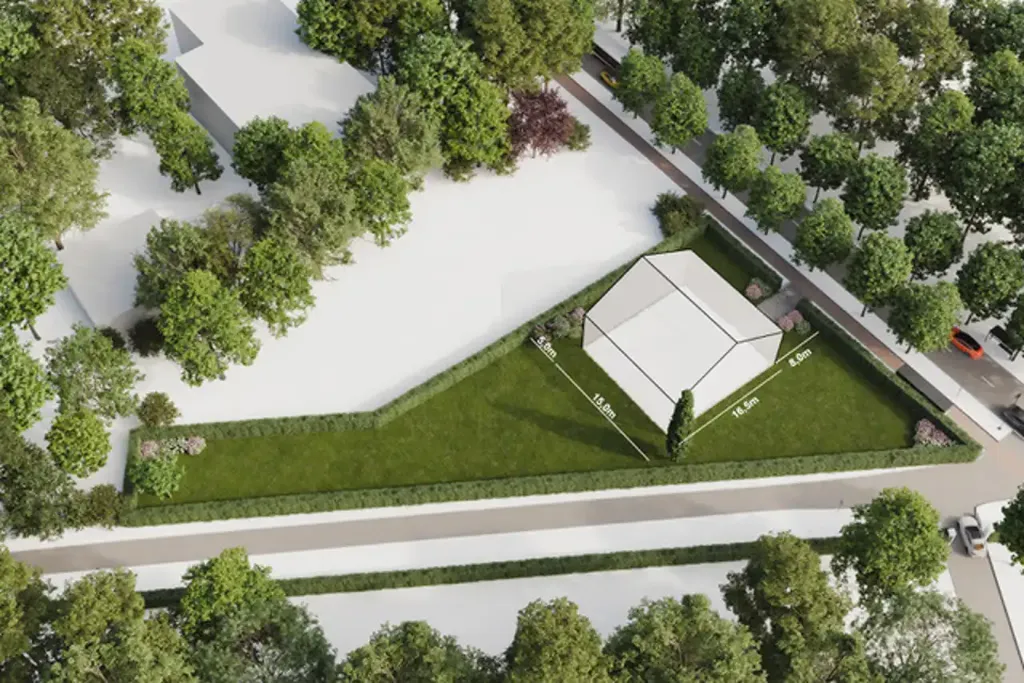 Vue aérienne - Terrain à Bâtir dans un Cadre Vert à Halle