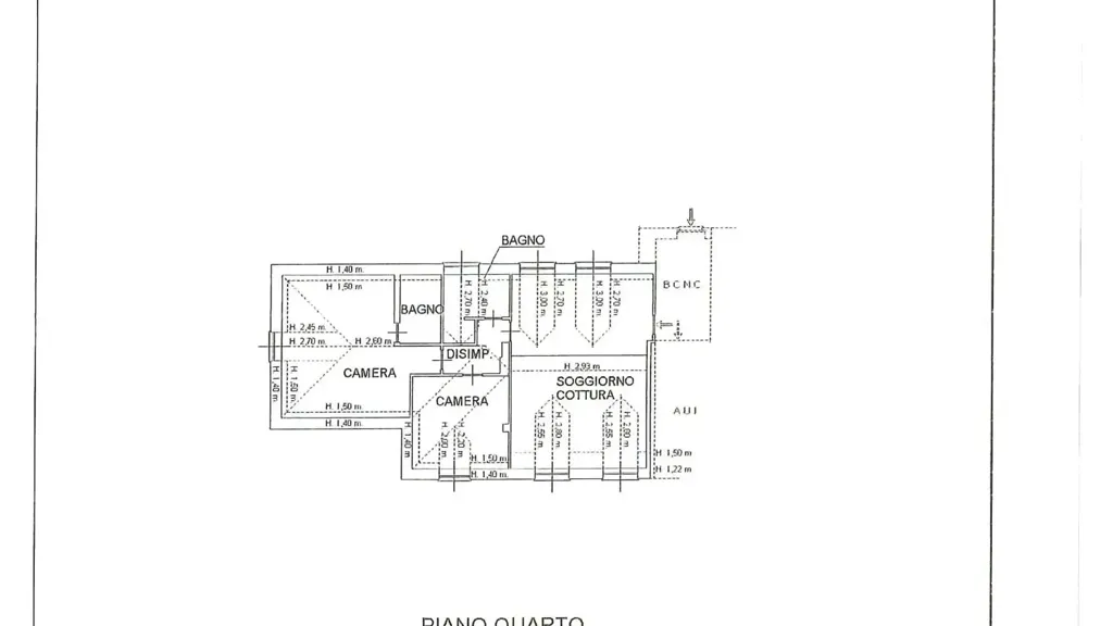 Plan - Mansard Apartment with Lake View in Menaggio