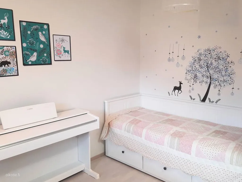 Bedrooms - Modern Flat with Balcony in Lahti