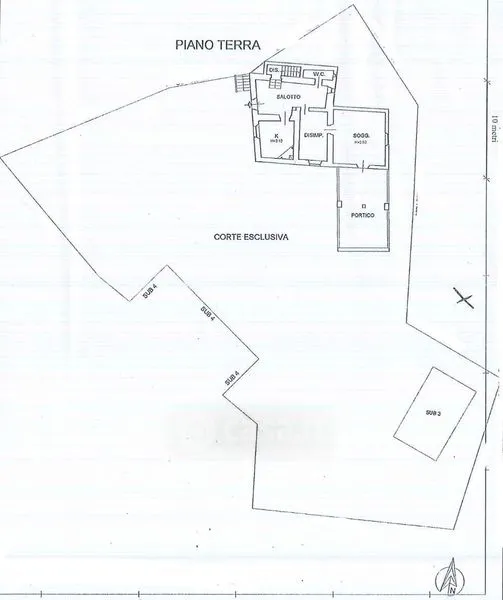 Plan - Rustic Villa to Renovate with Panoramic Terrace in Configni