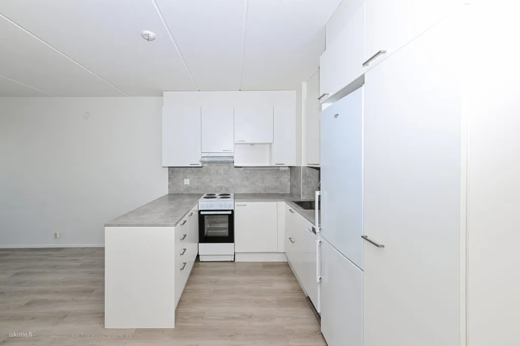 Kitchen - Apartment with Sauna in Matinkylä, Espoo