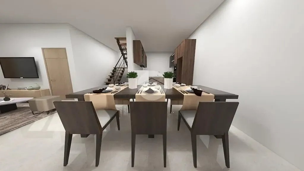 Dining Room - Newly Constructed Villa with Terraces in Castelcovati