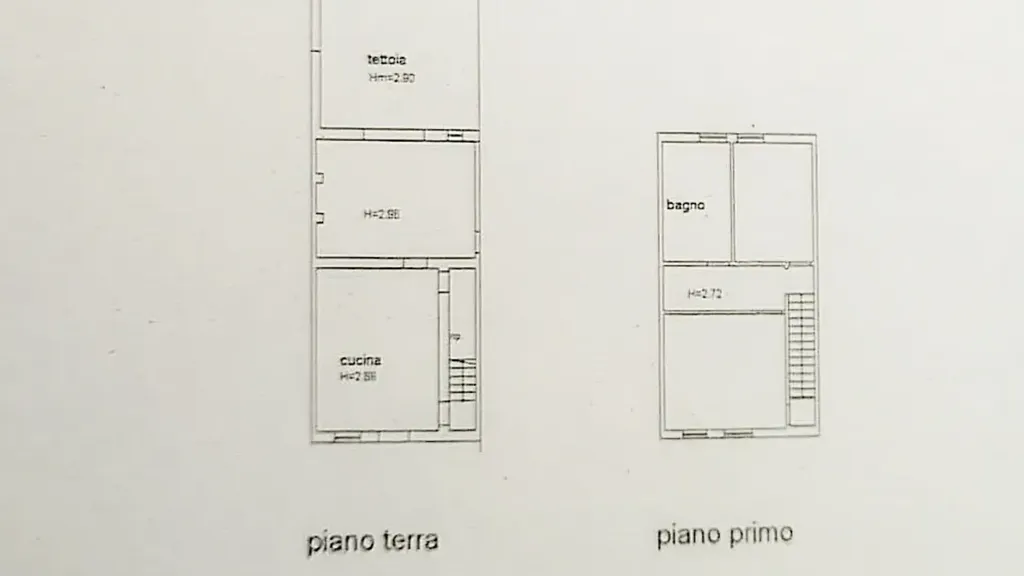 Plan - Rustic Property to Renovate in Montecarlo