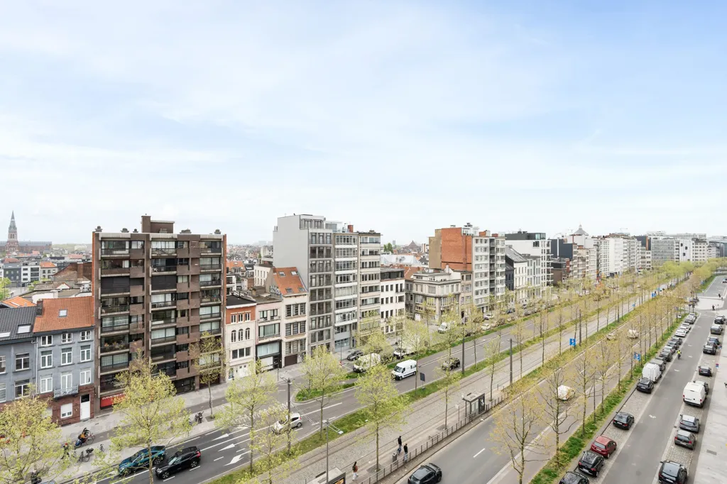 Aerial - Renovated Flat with Terrace in Central Antwerp