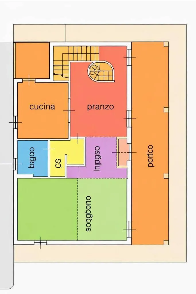 Plan - Luxury Villa with Private Garden in Mozzo