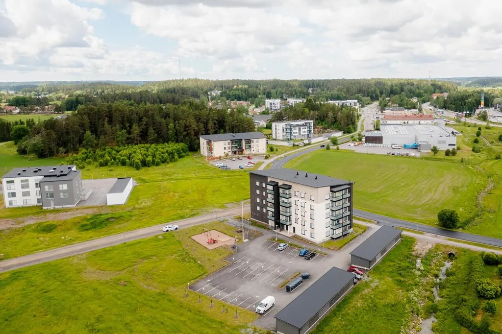 Õhuvaade - Modern Flat with Balcony in Liedon Centre