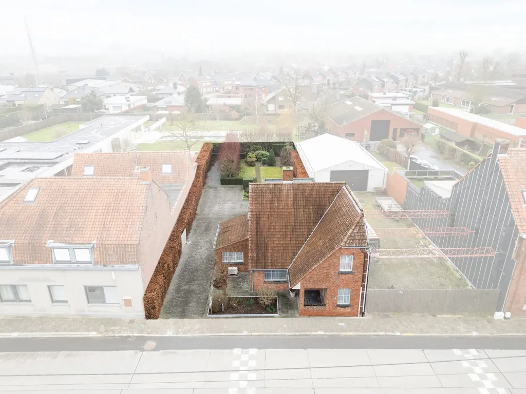 Vue aérienne - Bébouwing avec Terrasse au Cœur de Lendelede