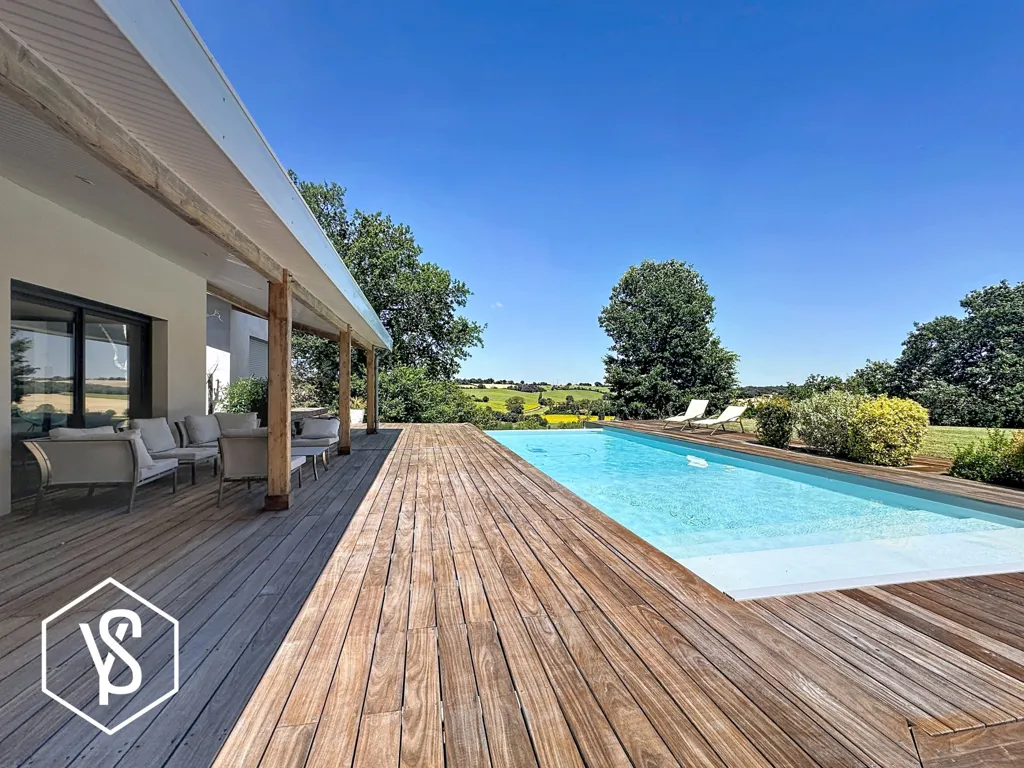 Piscina - Architect's Villa with Pool near Saint-Orens