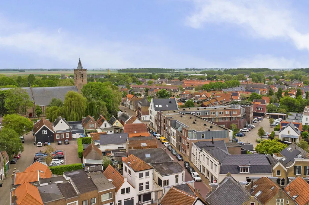 Vue aérienne - Appartement 4 pièces à Dirksland