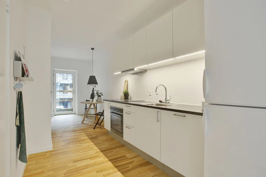 Cuisine - Apartment with French Balcony in Aalborg