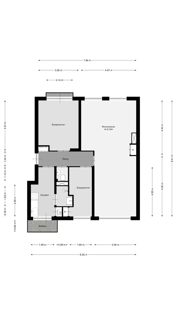 Appartement 3 pièces à Rotterdam