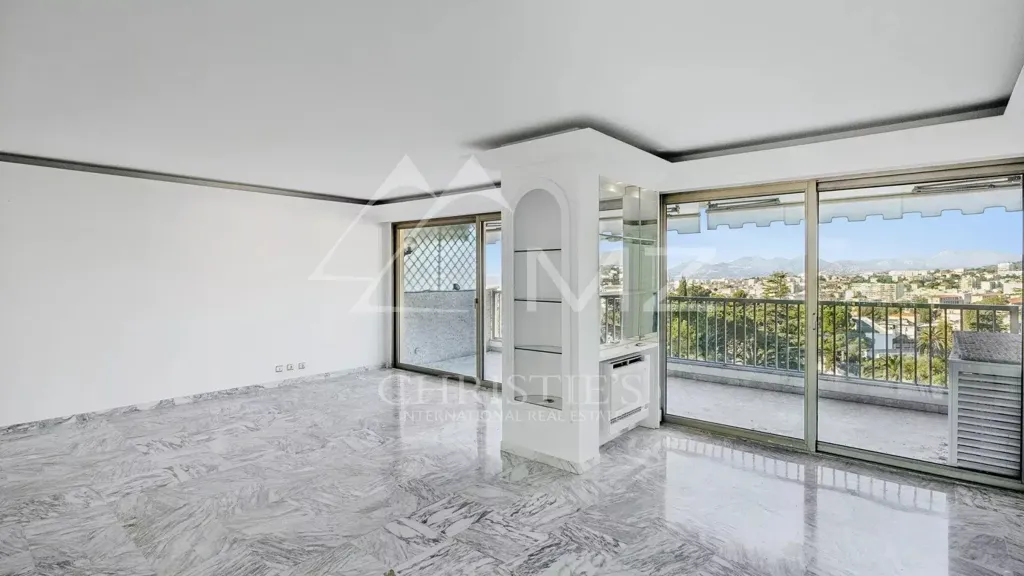 Séjour - Appartement Luxueux avec Vue Mer à Cannes