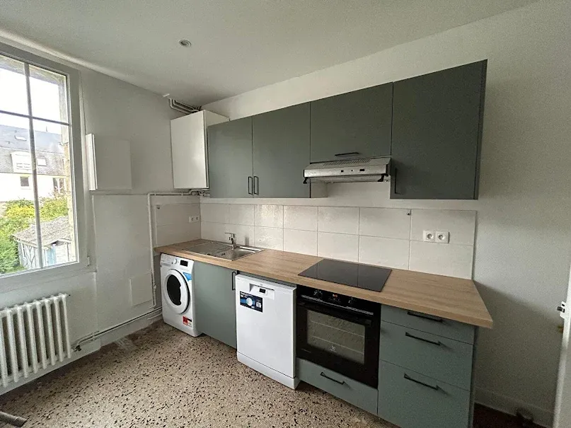Köök - Furnished Flat with Balcony in Caen