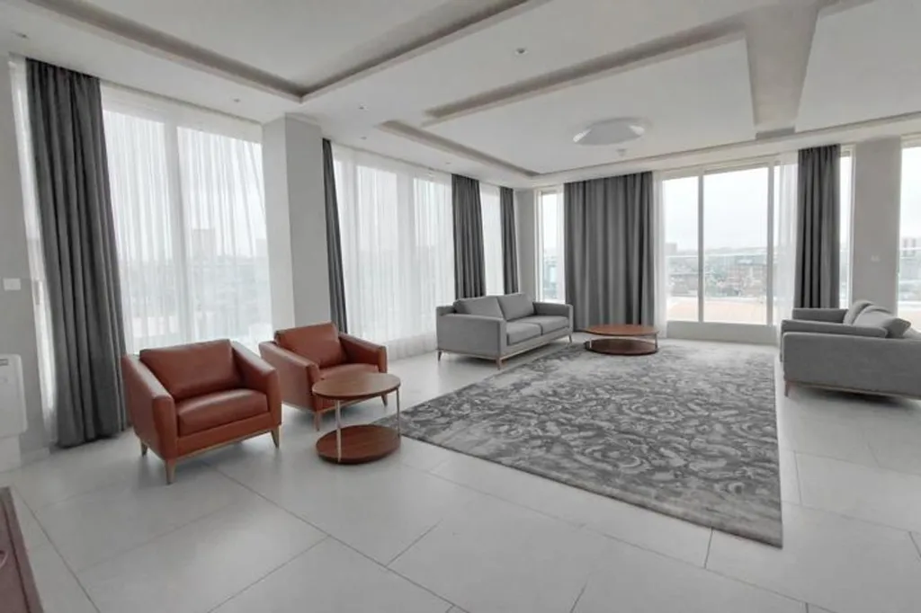 Séjour - Appartement Moderne avec Terrasse à Bruxelles