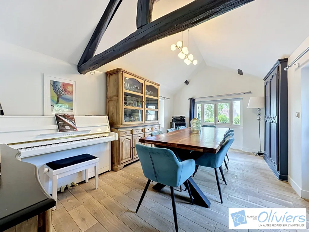 Salle à manger - Maison de village rénovée avec piscine à Boullay les Troux