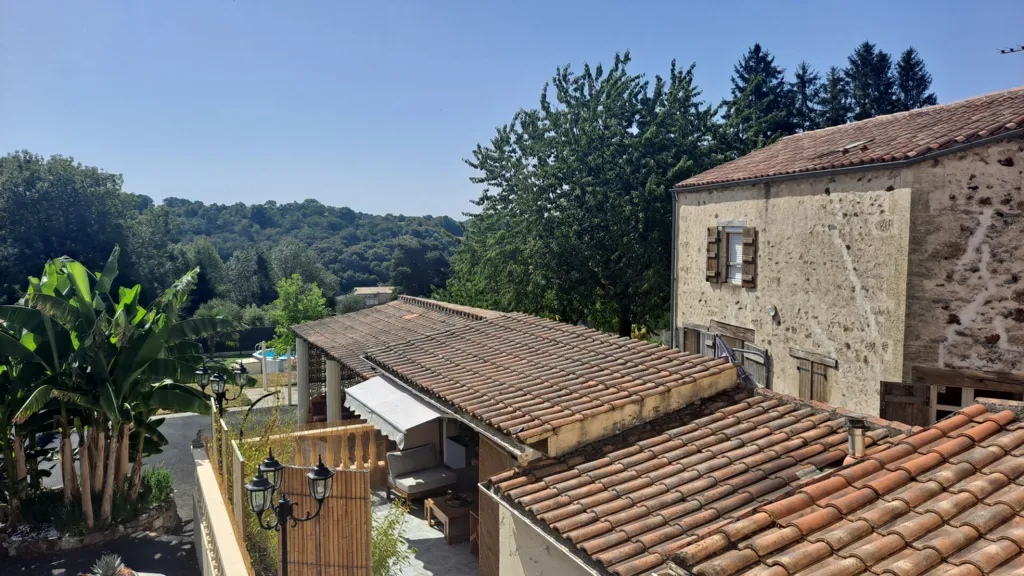 Vista aerea - Charming Stone House with Pool in Mervent