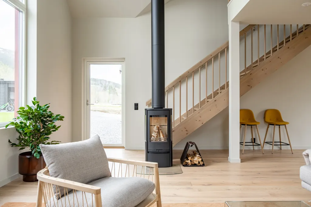 Séjour - Modern Apartment with River View in Duved
