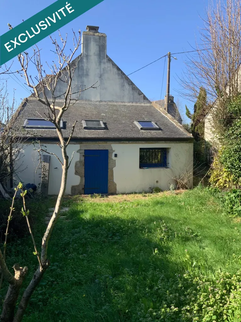Exterior - Charming 1950s Stone House in Riantec