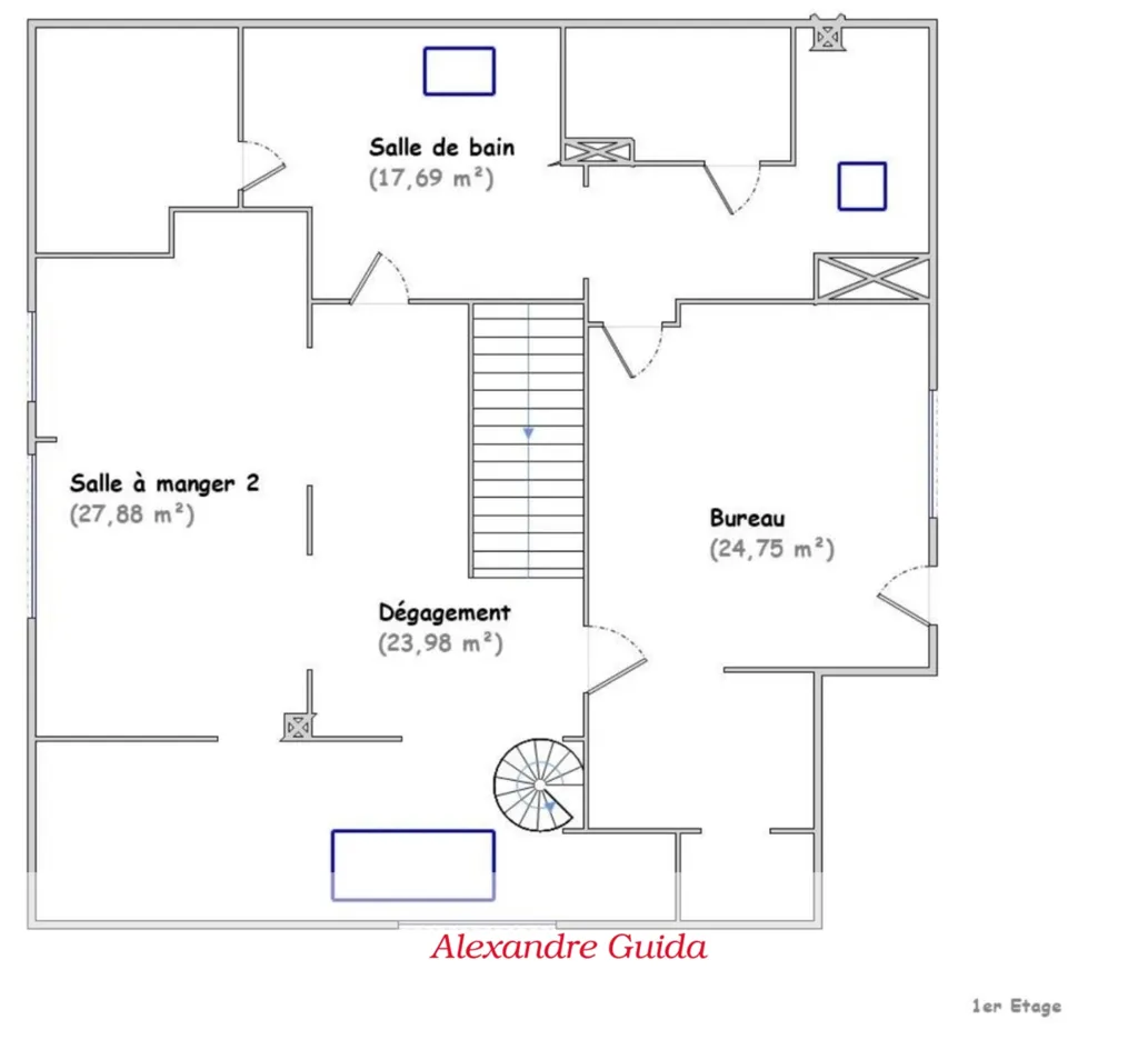 Floor Plan - 8-Piece House with Jacuzzi in Sarralbe