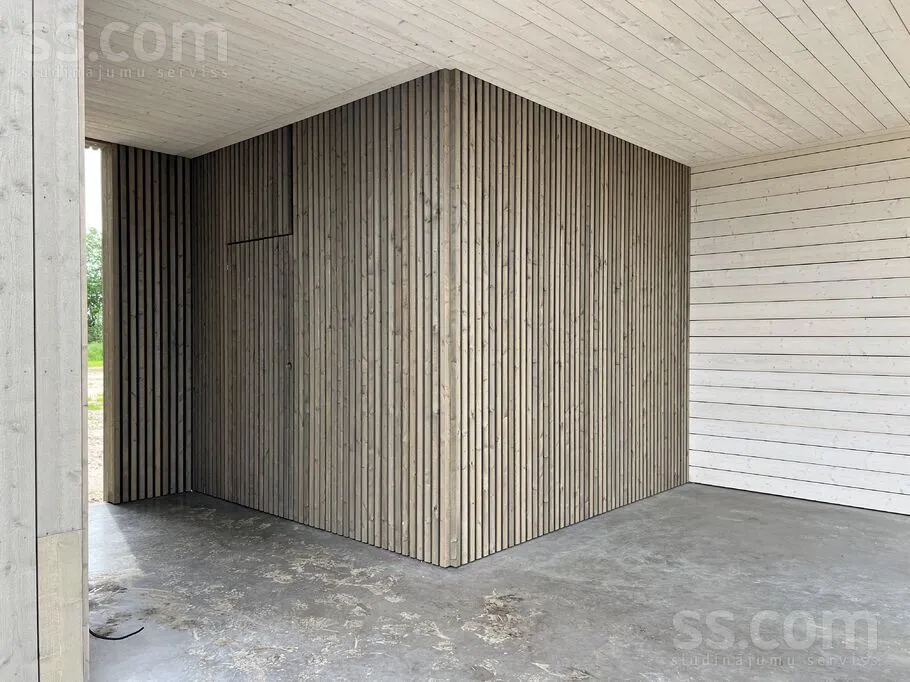 Garage - Scandinavian Style Duplex House in Mārupe