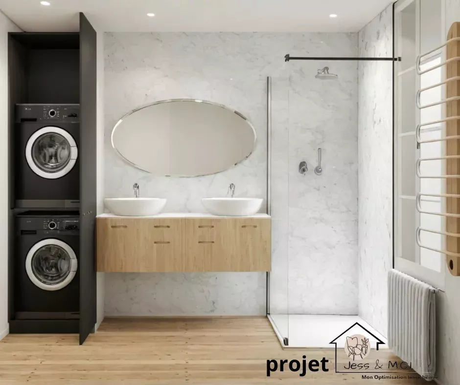 Salles de bain - Maison de Charme avec Garage à Grenoble