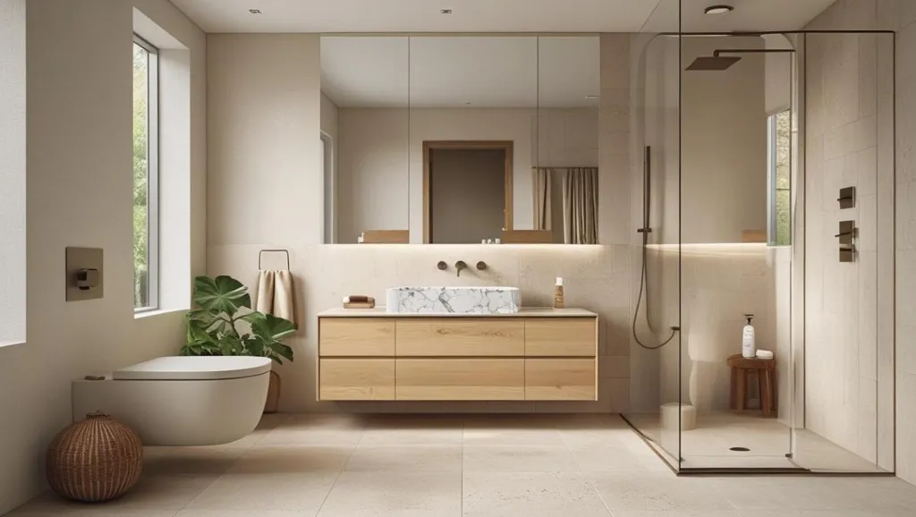 Bathrooms - Secure Apartments with Parking in Bruguières
