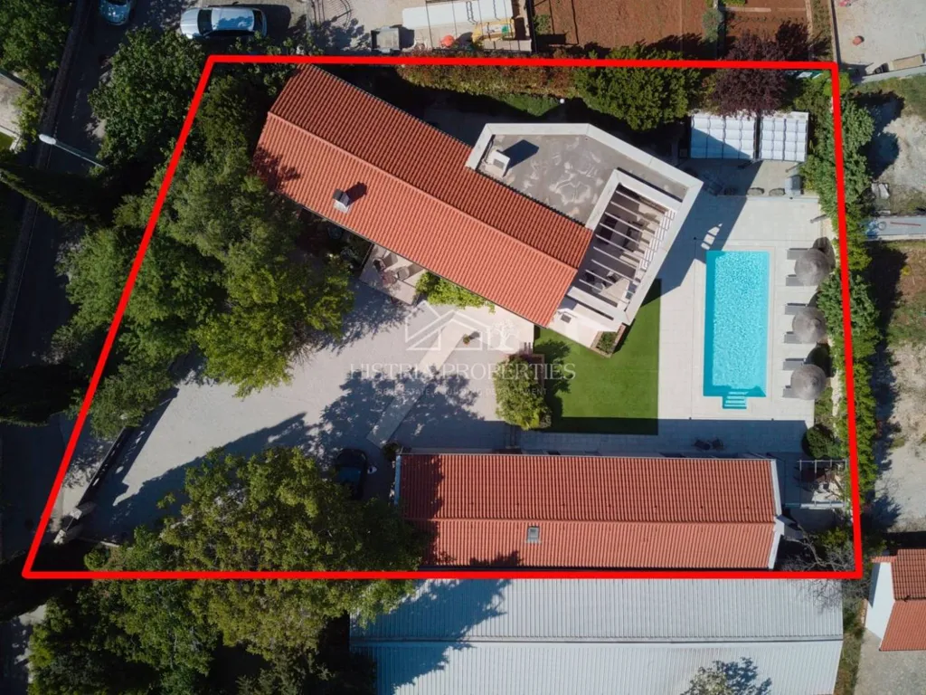 Vue aérienne - Traditional Istrian Villa with Pool in Poreč