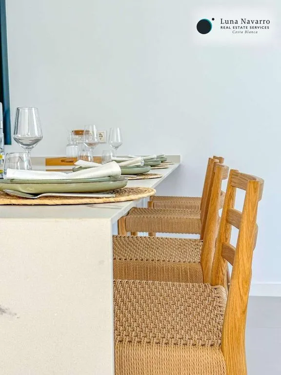 Dining Room - Modern Villa with Sea View in Finestrat