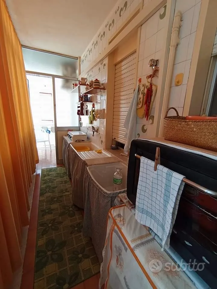 Cuisine - Bright Apartment with Balcony in Trapani