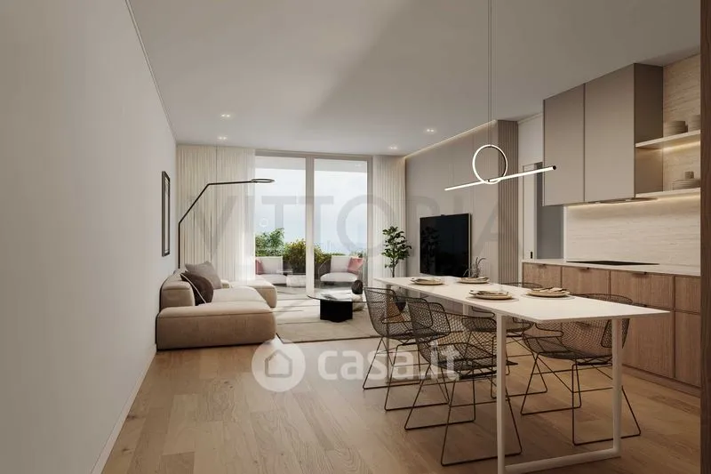 Salle à manger - Trilocale with 38m² Terrace in Bergamo